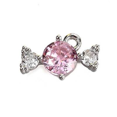 Brass Pave Cubic Zirconia Charms