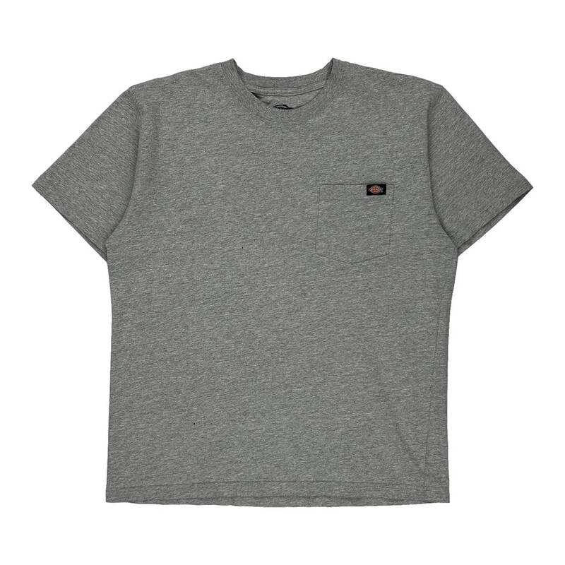 Dickies T-Shirt - Large Grey Cotton Blend