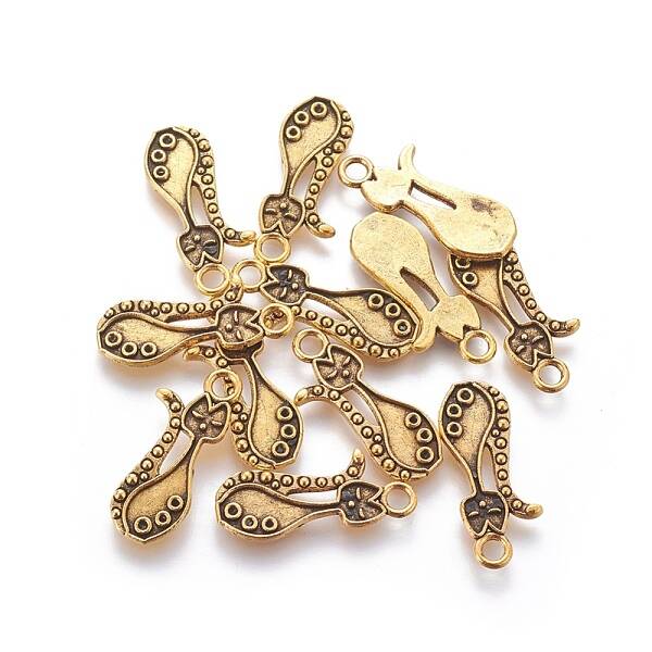 Tibetan Style Alloy Kitten Pendant Settings for Enamel