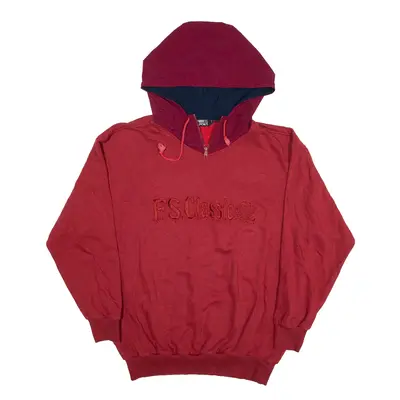 FREESPORT Sportswear Hoodie Red Pullover Mens L