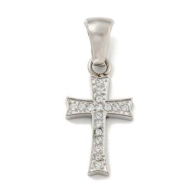 304 Stainless Steel Cubic Zirconia Pendants