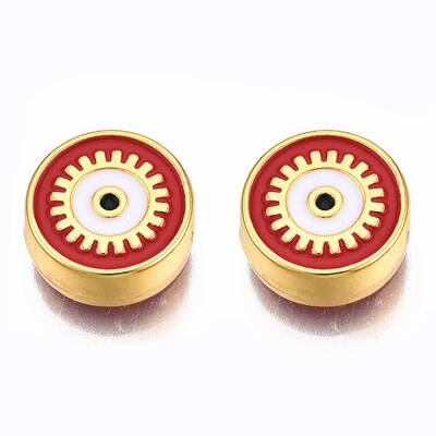Rack Plating Alloy Enamel Pendants