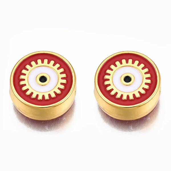 Rack Plating Alloy Enamel Pendants