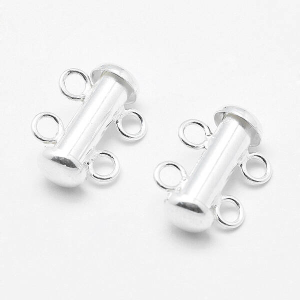 Sterling Silver Slide Lock Clasps