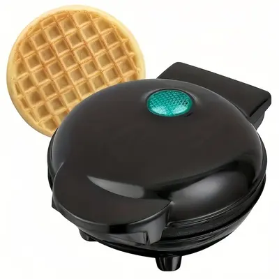 Round Mini Waffle Maker Machine, Non-stick Coating Small Pancake Baking Pan, Household Kitchen Appliances Suitable for Making...