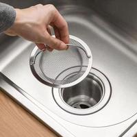 Stainless Steel Sink Strainer, 1/2 Counts Kitchen Sink Strainer, Kitchen Cabinets Sink Garbage Strainer, Sink Drain Strainer,...