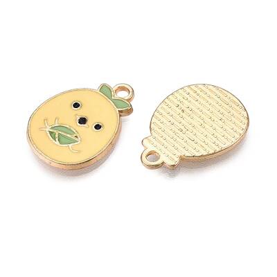 Rack Plating Alloy Enamel Pendants