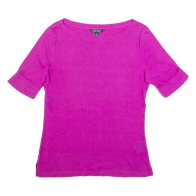 LAUREN RALPH LAUREN Womens T-Shirt Purple M