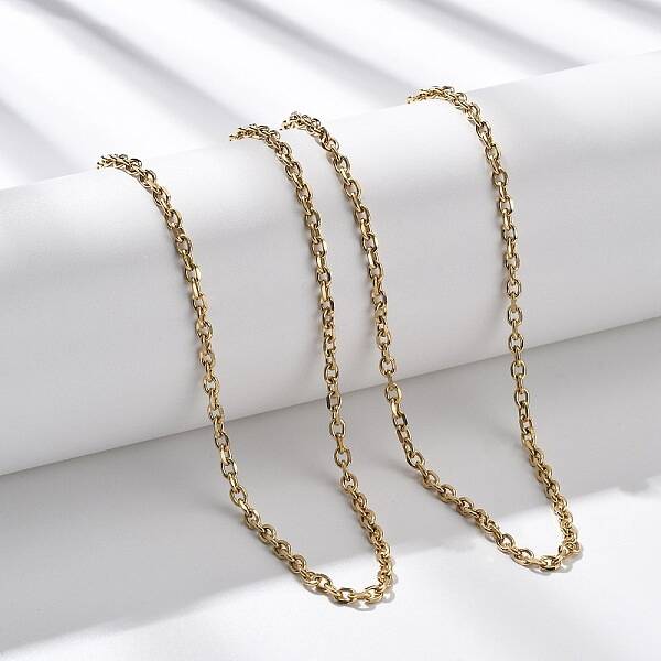 3MM 304 Stainless Steel Cable Chain Necklaces