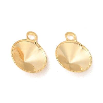 Ion Plating(IP) 304 Stainless Steel Pendant Pointed Back Rhinestone Settings