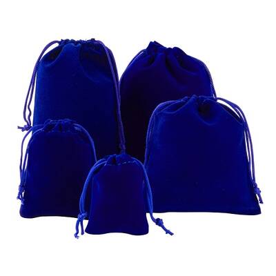 5 Style Rectangle Velvet Pouches