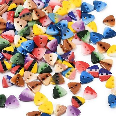 2-Hole Glass Buttons