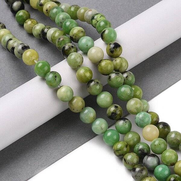 Natural Serpentine Bead Strands