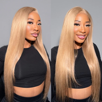 Megalook Milk Tea Brown Wig 13X4 Transparent Lace Front Wig 6x5 Glueless Lace Closure Wigs For Women Straight/Body Wave Wigs ...