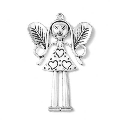 Tibetan Style Alloy Large Fairy Pendants