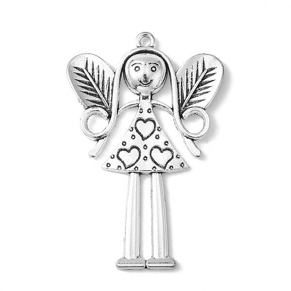 Tibetan Style Alloy Large Fairy Pendants