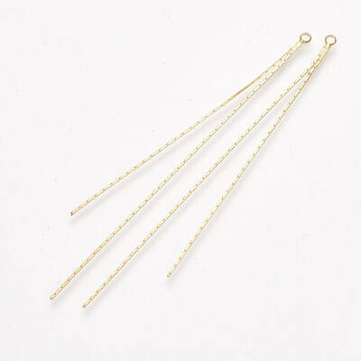 Brass Chain Tassel Big Pendants