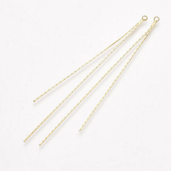 Brass Chain Tassel Big Pendants