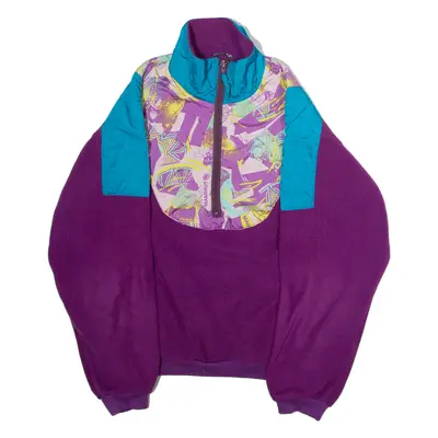 MAMMUT Mens Pullover Jacket Purple 90s Crazy Pattern M