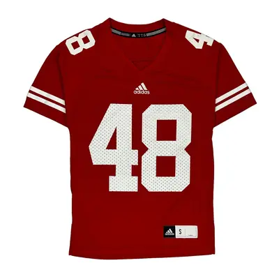 Wisconsin Badgers Adidas Ncaa Jersey - Small Red Polyester