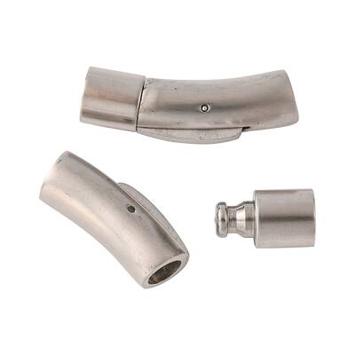 Tarnish Resistant Column 304 Stainless Steel Matte Bayonet Necklace Clasps
