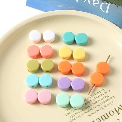 Opaque Acrylic European Beads