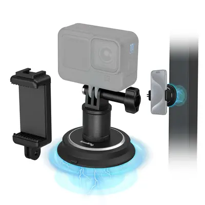 【FallDealsForYou】SmallRig 2-in-1 Gym Magnetic Suction Cup Phone Holder for iPhone 17/16Pro Max &Build in 6 Magnets Powerf...
