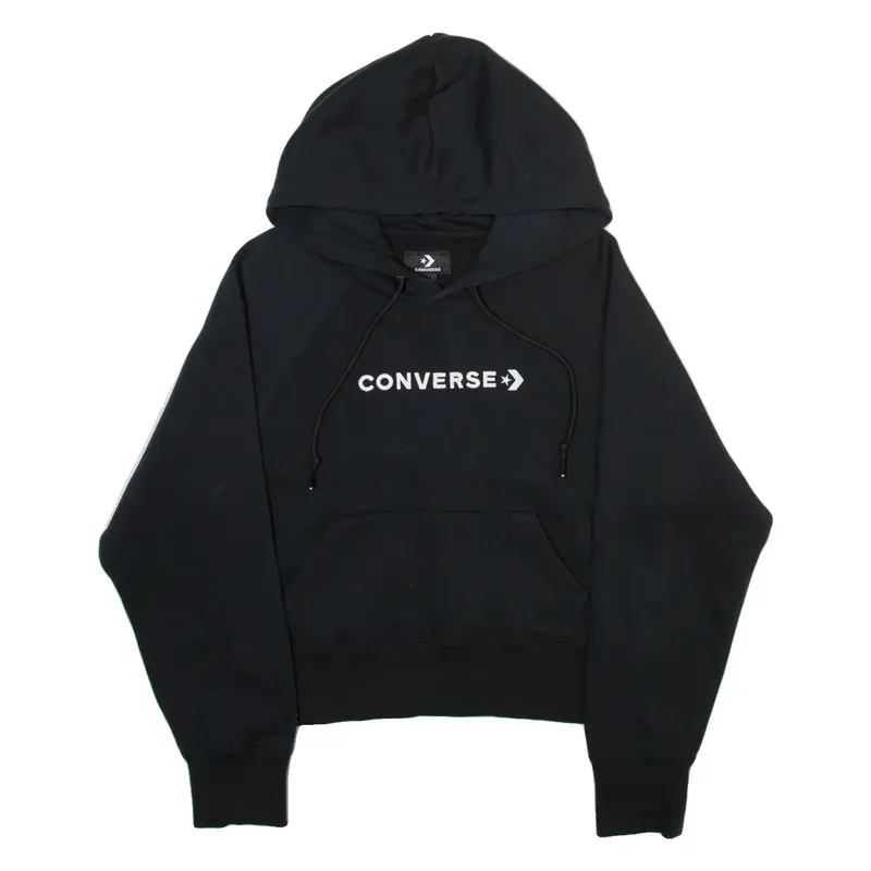 CONVERSE Womens Black Hoodie M