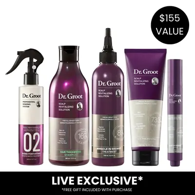 Dr. Groot Complete Set + Professional Bonding System Keratin Water Treatment