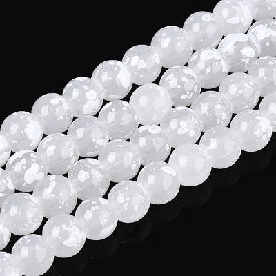 Baking Paint Glass Beads Strands