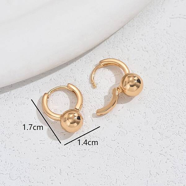 Romantic Metal Heart Stud Earrings for Women