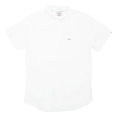 TOMMY HILFIGER Mens Plain Shirt White S