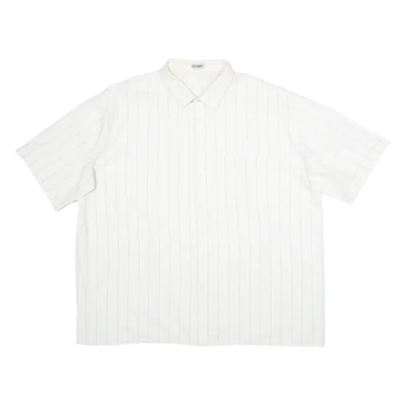 CLOTHES Mens Shirt White Striped XL