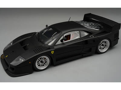 Ferrari F40 LM Matt Black with Enkei Silver Wheels Press Version (1996) Mythos Series Limited Edition to 75 pieces Worldwide ...