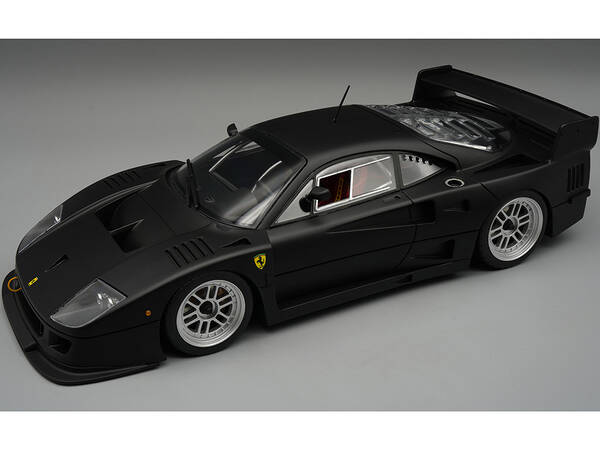 Ferrari F40 LM Matt Black with Enkei Silver Wheels Press Version (1996) Mythos Series Limited Edition to 75 pieces Worldwide ...