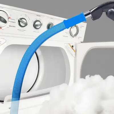 Dryer Vent Cleaner Kit: Upgraded Universal Vacuum Hose Attachment, Compatible with All Vacuums | Quick Lint Remover for Clogg...