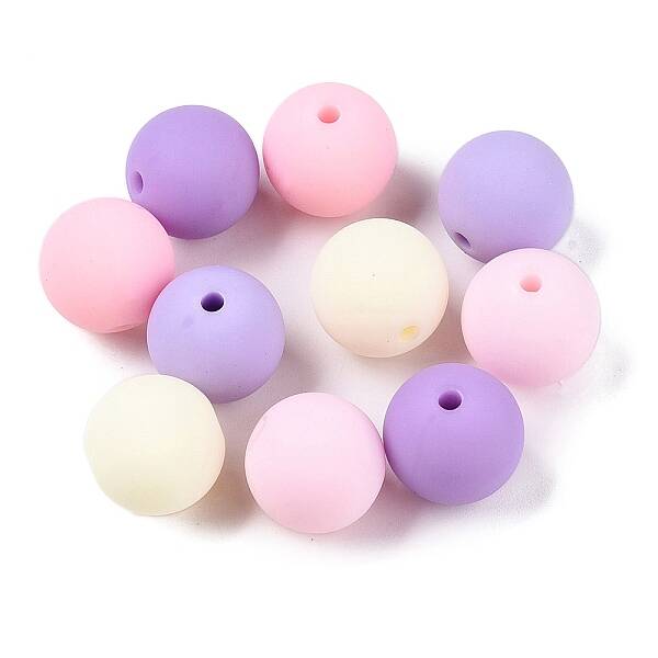 Rubberized Style Imitated Silicone Acrylic Beads