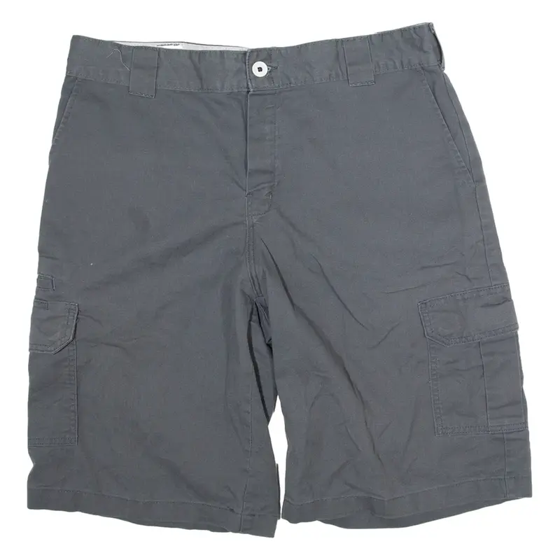 DICKIES Mens Cargo Shorts Grey L W36