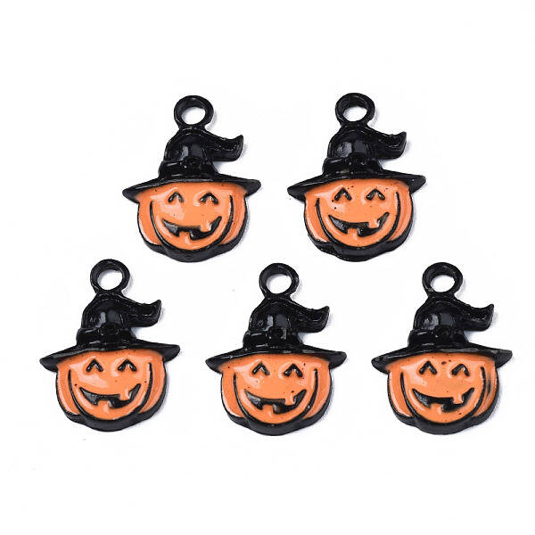 Spray Painted Alloy Enamel Pendants