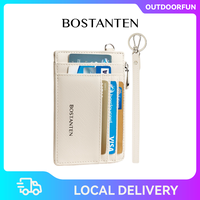 BOSTANTEN Mini Wristlet Wallet for Woman Zip Around Cute Wallets with Keychain Card Holder RFID Blocking Coin Pocket Mom Pouc...