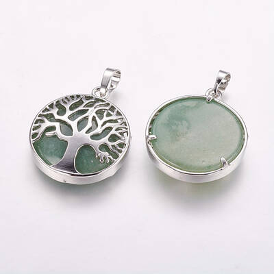Natural Green Aventurine Pendants