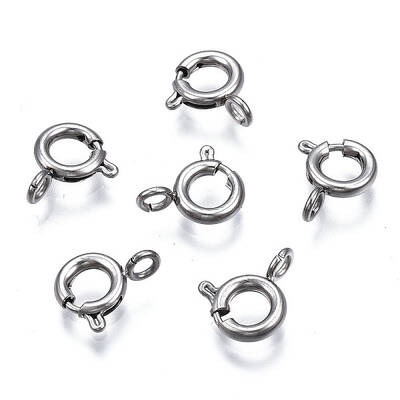 Tarnish Resistant 304 Stainless Steel Spring Ring Clasps