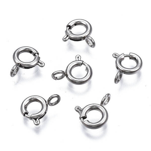 Tarnish Resistant 304 Stainless Steel Spring Ring Clasps