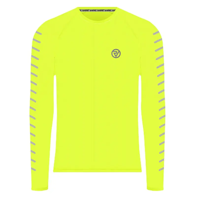 Men's Long Sleeve Reflective Striped Top