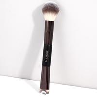 Dual Head Makeup Brush, 1 Count Blush Brush, Loose Powder Brush, Nose Shadow Brush, Highlighting Brush, Microfiber Bristles C...