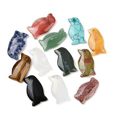 Natural & Synthetic Mixed Stone Pendants