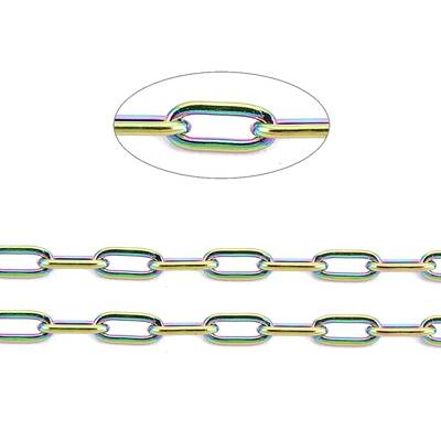Ion Plating(IP) 304 Stainless Steel Paperclip Chains