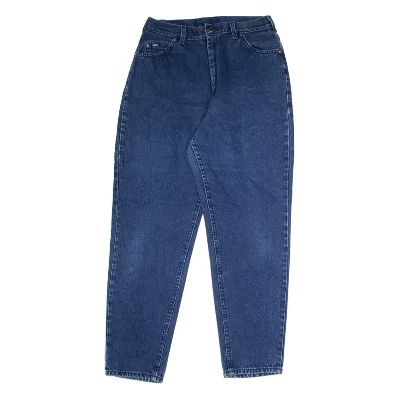 LEE Womens Jeans Blue Regular Mom W30 L30
