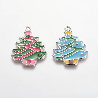 Alloy Enamel Pendants