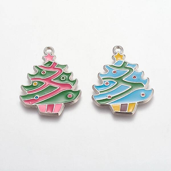 Alloy Enamel Pendants